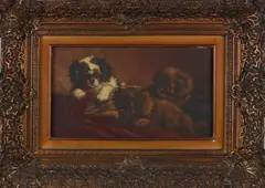 Cornelis Raaphorst, Puppies, Olieverf op linnen