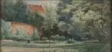 Binnentuin Deventer by Carel Nicolaas Storm van 's-Gravesande, Aquarel op papier, offered Jun 2019