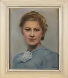 P. Armati, Portret jonge dame, Olieverf op linnen