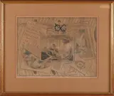 J.A.V. Breda, Tromphe L'oeil, Bijzondere Tromphe L'oeil aquarel/gravure