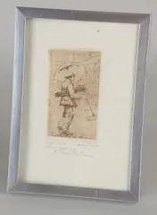 Ets van Anton Pieck, Paraplu verkoper, Ets van Anton Pieck