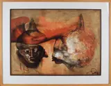 Gerti Bierenbroodspot, Fantasie figuren, Lithografie op papier