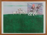 Aat Verhoog, Figuren voorstelling, Lithografie op papier