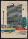 Hugo Kauffmann, Kantoorgebouw met auto's