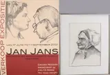 Jan Jans, Boerenvrouw + affiche, Houtskool op papier