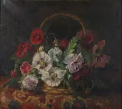 Jacoba Stuiveling, Mand met bloemen, 1917, Olieverf op linnen