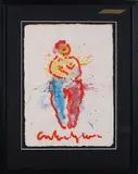 Naakte dame by Anton Heyboer, Olieverf op papier, offered Apr 2019