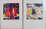 2x J.A. Smit, Bellona + Mokum Red, Litho op papier