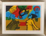 Guilliaume Corneille, Moderne compositie, Zeefdruk op papier
