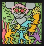 Litho Keith Haring, Figuren compositie, Litho Keith Haring