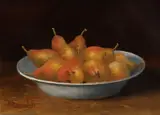 Schaal met peren by C. Cornelisz, Olieverf op paneel, offered Jan 2019