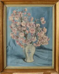 H. Antheunis, Vaas met bloemen, Olieverf op linnen