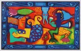 Clemens Briels '89, Antipode figuren, Lithografie op papier
