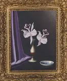 Nico Bruynestein '37, Stilleven met orchideeën, Olieverf op linnen