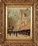 François Dubois, Stadsgezicht Parijs, Olieverf op linnen