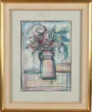 Meindert Volkers, Orchideeën, Aquarel op papier