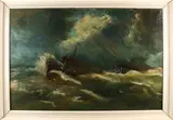 Frans Baaijens, Groot zeegezicht schepen in strorm
