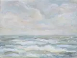 H.F. Lith, Zeegezicht, Gouache op papier