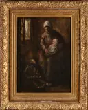 Mogelijk L. Orr Boren, Interieur, Olieverf op linnen