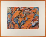 Jan Nieuwenhus, Heuvelland, Gouache op papier