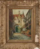 J. Verbrugge, Stadspoort, Olieverf op linnen