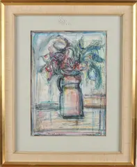 Meindert Volkers, Orchideeën, Aquarel op papier