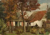 Wetering de Rooy, Zonnige boerderij, Olieverf op linnen