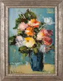 H. Ambrosius, Vaas met bloemen, Olieverf op paneel