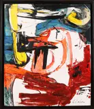 Jan te Wierik, Abstracte compositie, 1989, Acryl op papier