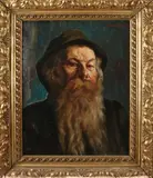 Adolf Hacker, Portret Zuid-Duitse man met baard, Olieverf op linnen