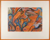 Jan Nieuwenhus, Heuvelland, Gouache op papier