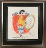 Anton Heyboer, Erotische danseres, Pastel op papier