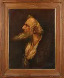 C.V. Dewalt ?, Joodse man met baard, Olieverf op linnen