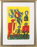 Suzanne Ribberink, Naïve voorstelling, 1968, Lithografie op papier