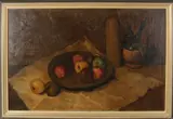 Monogram F.B., Stilleven met appels, Olieverf op linnen