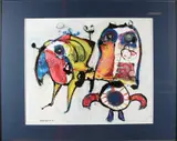 Jan te Wierik, Abstract figuratief, 1993, Acryl op papier