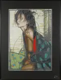 Nico Vrielink, Portret van zijn vrouw, 1958, Lithografie op papier