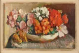 Schaal met bloemen by Evert Moll, Olieverf op linnen, offered Apr 2018