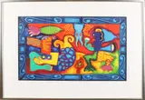 Clemens Briels, Antipodes figuren, Lithografie op papier