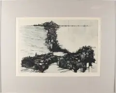 Ets + tekening by J. de Groot, Eén ets, offered Apr 2018