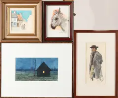 Aquarellen by J. de Groot, Aquarellen op papier, offered Apr 2018