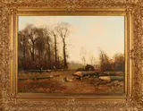 Adrianus Zwart, Landschap met houtvesters