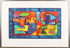 Clemens Briels, Antipodes figuren, Lithografie op papier