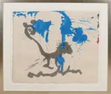 Anton Heyboer, Abstracte compositie, Plakaatverf op papier