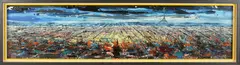 Alonso Redondo, Impressie stadsgezicht Parijs, 1970, Olieverf op linnen