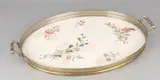 1915. by Antiek keramieken dienblad met florale decors, Antiek keramieken dienblad met florale decors, offered Jan 2018