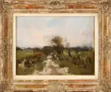 Willem George Frederik Jansen, 'Landschap met koeien'.