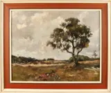 Jan van Vuuren, 'Duinachtig landschap'., Olieverf op linnen