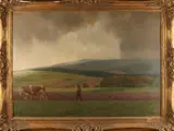 Alfred Weczerzick, 'Duits bergachtig landschap'., Olieverf op linnen
