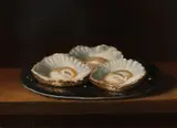'Oesters op tinnen schaal'. by C. Cornelisz, Olieverf op paneel, offered Oct 2017